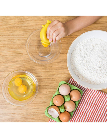 Separador de Huevos Chefclub Kids Pollo Amarillo Silicona Separador de Huevos Chefclub Kids Pollo Amarillo Silicona