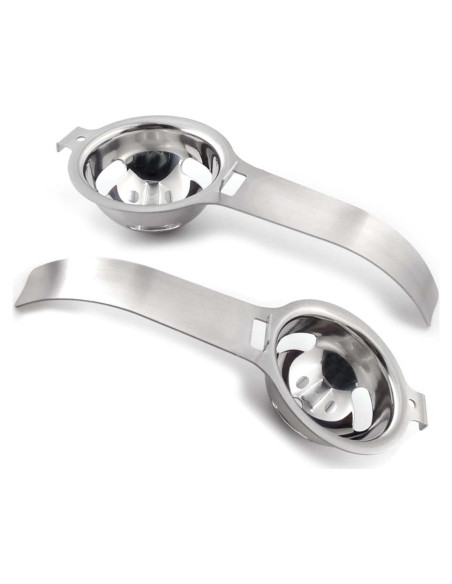 Separador de Huevos de Acero Inoxidable Lexenic - 2 Unidades Separador de Huevos de Acero Inoxidable Lexenic - 2 Unidades