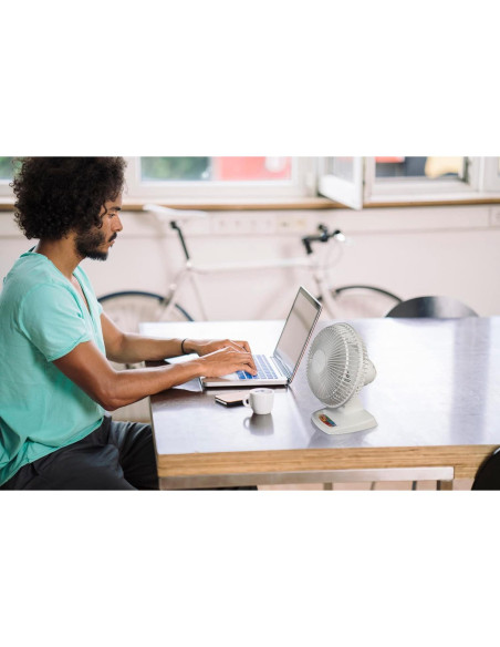 Ventilador de Mesa Lasko 2002W 2 Velocidades 15 cm Blanco Ventilador de Mesa Lasko 2002W 2 Velocidades 15 cm Blanco