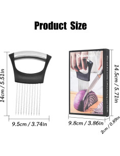 Cortador de Cebolla Multifuncional HFLYJPYW Acero Inoxidable 2