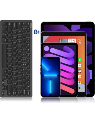 Teclado Bluetooth Arteck Ultra Delgado para iPad y más