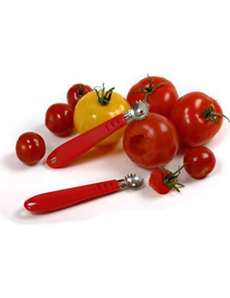 Corador de Fresas y Tomates Norpro 12cm Acero Inoxidable Corador de Fresas y Tomates Norpro 12cm Acero Inoxidable