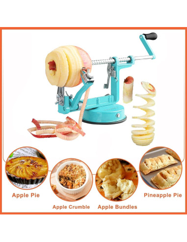 Pelador Descorazonador de Manzanas Tatida 5 en 1 Acero Inoxidable