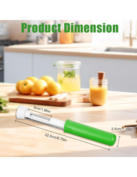 Herramienta Descorazonadora y Peladora de Manzana Verde Maahongh Herramienta Descorazonadora y Peladora de Manzana Verde Maahongh
