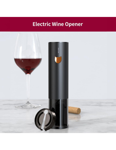Abridor de Botellas de Vino Eléctrico YYDSBAYS Oro Rosa Recargable Abridor de Botellas de Vino Eléctrico YYDSBAYS Oro Rosa Recargable