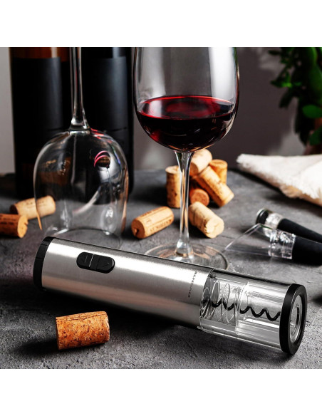 Abridor de Vino Eléctrico OVENTE WO1381S Acero Inoxidable Abridor de Vino Eléctrico OVENTE WO1381S Acero Inoxidable