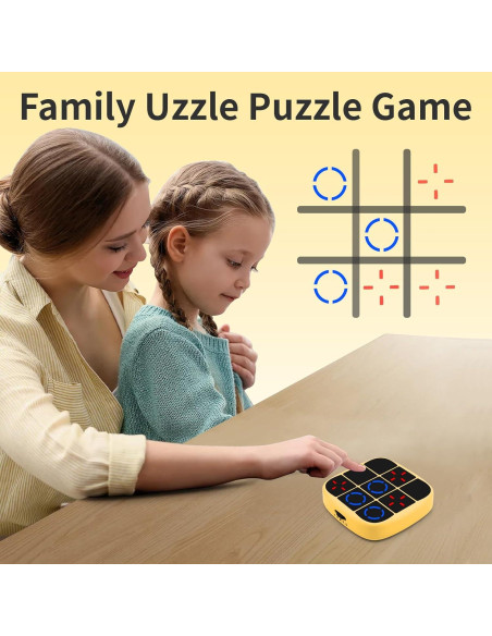 Consola Tic Tac Toe Bolt 4 en 1 - Juego Portátil Amarillo Consola Tic Tac Toe Bolt 4 en 1 - Juego Portátil Amarillo
