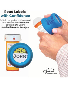 Abridor de Botellas de Medicamentos Jokari con Lupa 4x 2