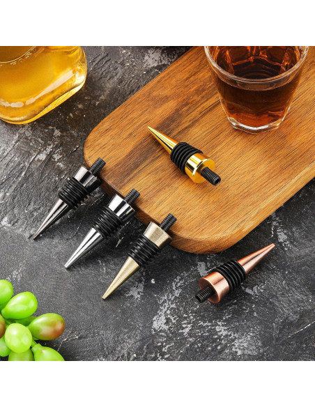 Juego de 20 Tapones para Botellas de Vino Honeydak Acero Inoxidable Juego de 20 Tapones para Botellas de Vino Honeydak Acero Inoxidable