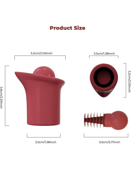 Tapones de Vino Silicona 2 en 1 DGMDGS Reutilizables Negro y Rojo Tapones de Vino Silicona 2 en 1 DGMDGS Reutilizables Negro y Rojo