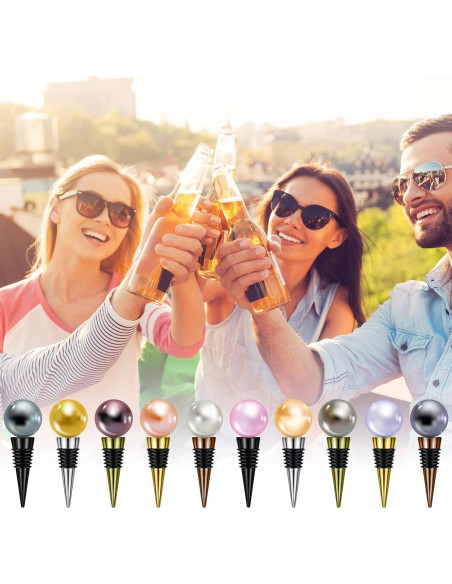 Juego de 20 Tapones para Botellas de Vino Honeydak Acero Inoxidable Juego de 20 Tapones para Botellas de Vino Honeydak Acero Inoxidable