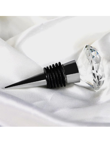 Tapón de Vino Shuiniba en Forma de Diamante - Cristal y Zinc