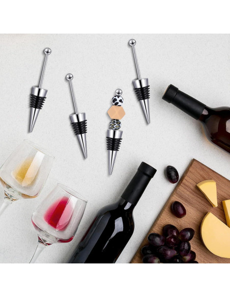 Kosiz 20 Tapones para Botellas de Vino Decorativos Aleación Kosiz 20 Tapones para Botellas de Vino Decorativos Aleación