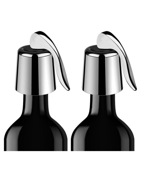 2 Tapones para Vino LIGTMAR Acero Inoxidable Reutilizables 4.6cm 2 Tapones para Vino LIGTMAR Acero Inoxidable Reutilizables 4.6cm