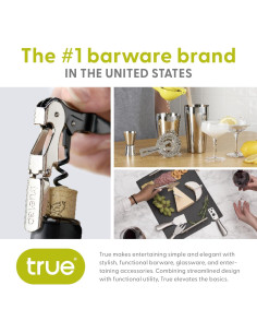 Tapón de Champagne True Sapore Negro para Botellas - Set de 1 2