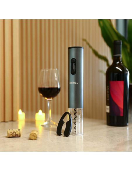 Abridor de Vino Eléctrico DEKOHM Recargable 5 en 1 con Accesorios Abridor de Vino Eléctrico DEKOHM Recargable 5 en 1 con Accesorios