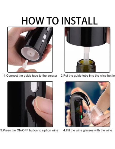 Aereador de Vino Eléctrico Hotool EWP - Accesorios de Vino