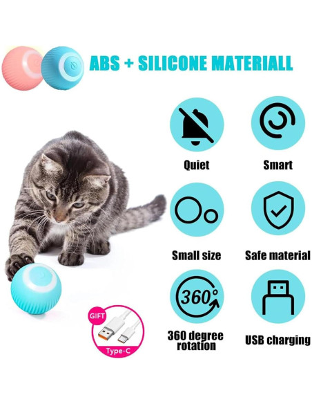 Power Ball 2.0 Bailconti Juguete Interactivo para Gatos 5 cm Power Ball 2.0 Bailconti Juguete Interactivo para Gatos 5 cm