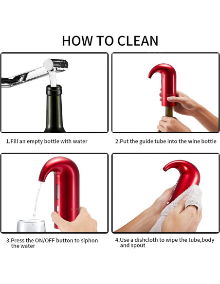 Aerador de Vino Eléctrico RICANK con Funda Dura - Portátil Aerador de Vino Eléctrico RICANK con Funda Dura - Portátil