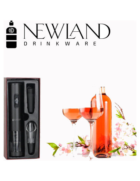 Abrebotellas de Vino Eléctrico Newland Drinkware Negro Abrebotellas de Vino Eléctrico Newland Drinkware Negro
