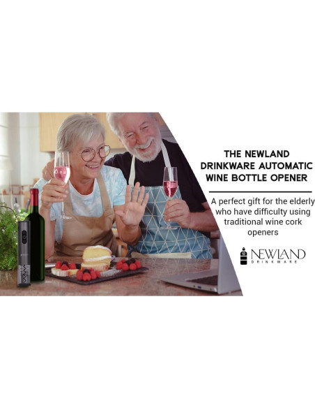 Abrebotellas de Vino Eléctrico Newland Drinkware Negro Abrebotellas de Vino Eléctrico Newland Drinkware Negro