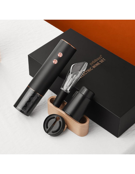 Abrebotellas de Vino Eléctrico YYDSBAYS Oro Recargable Set 4 en 1 Abrebotellas de Vino Eléctrico YYDSBAYS Oro Recargable Set 4 en 1