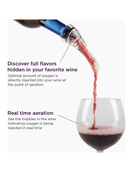 Aerador Vertedor de Vino Firstleaf - Sin Goteos, 0.05L Aerador Vertedor de Vino Firstleaf - Sin Goteos, 0.05L