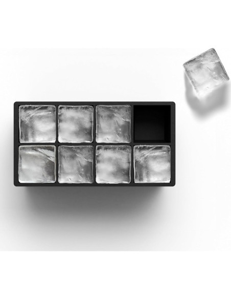 Moldes de Hielo Glacio - 2 Bandejas de Silicona para 8 Cubos Grandes Moldes de Hielo Glacio - 2 Bandejas de Silicona para 8 Cubos Grandes