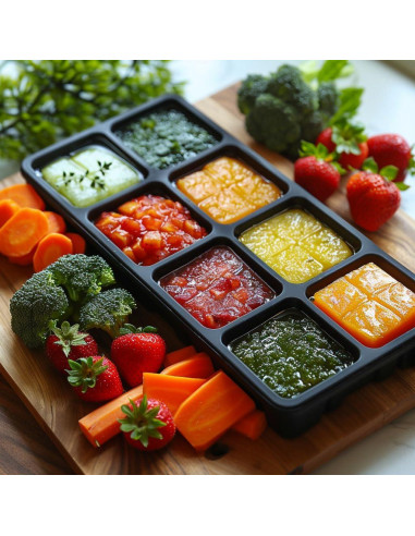 Bandeja de Hielo Silicona HRGNQCT 2" x 8 Moldes Grandes