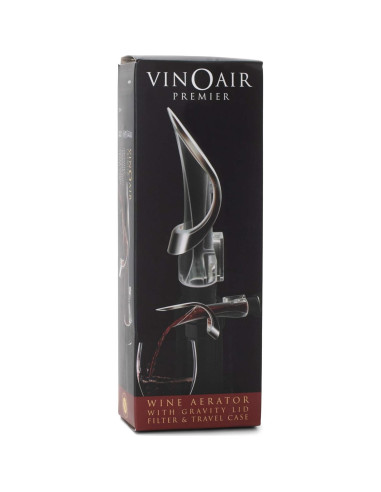Aerador de Vino Cork Pops VinOair Premier Negro
