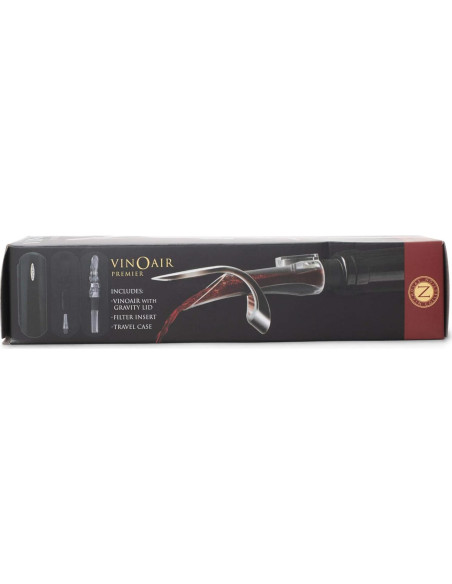 Aerador de Vino Cork Pops VinOair Premier Negro Aerador de Vino Cork Pops VinOair Premier Negro