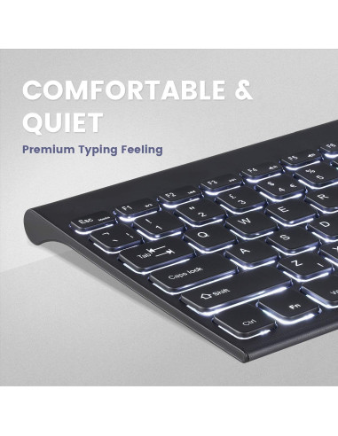 Teclado Mini Perixx PERIBOARD-429 Retroiluminado USB