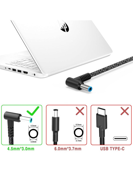 Cargador de Laptop YTech 65W 19.5V 3.33A Punta Azul Cargador de Laptop YTech 65W 19.5V 3.33A Punta Azul