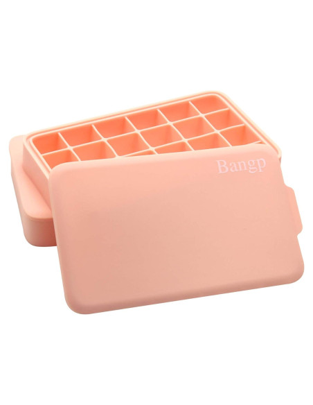 Bandejas de Hielo Silicona Bangp 2 Piezas Apilables 24 Cubos Bandejas de Hielo Silicona Bangp 2 Piezas Apilables 24 Cubos