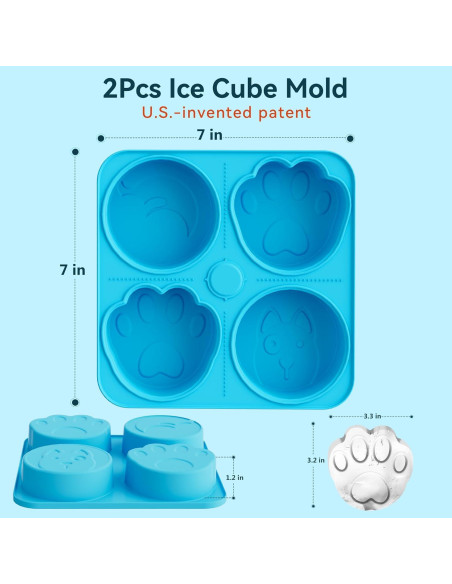 Moldes de Silicona para Golosinas de Perros UPSKY 2 Piezas Moldes de Silicona para Golosinas de Perros UPSKY 2 Piezas