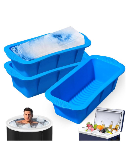 Molde de Hielo Extra Grande Vidotim - Silicona Reutilizable 2PCS Molde de Hielo Extra Grande Vidotim - Silicona Reutilizable 2PCS