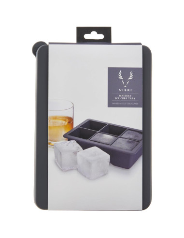 Bandeja de Hielo Viski con Tapa, 6 Cubos de 5.08 cm, Gris