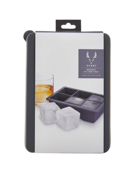 Bandeja de Hielo Viski con Tapa, 6 Cubos de 5.08 cm, Gris Bandeja de Hielo Viski con Tapa, 6 Cubos de 5.08 cm, Gris