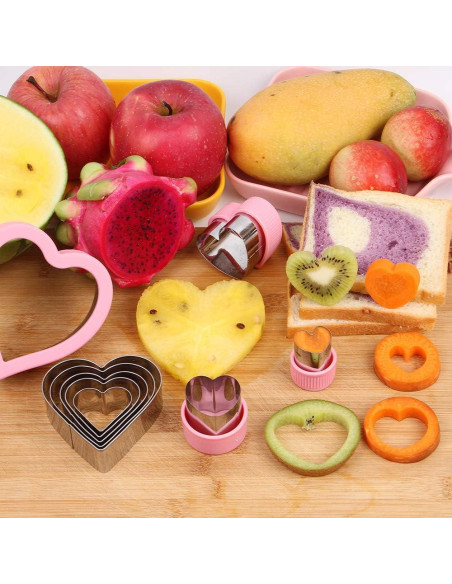 Juego de Cortadores de Galletas Corazón BakingWorld, 9 Piezas Juego de Cortadores de Galletas Corazón BakingWorld, 9 Piezas