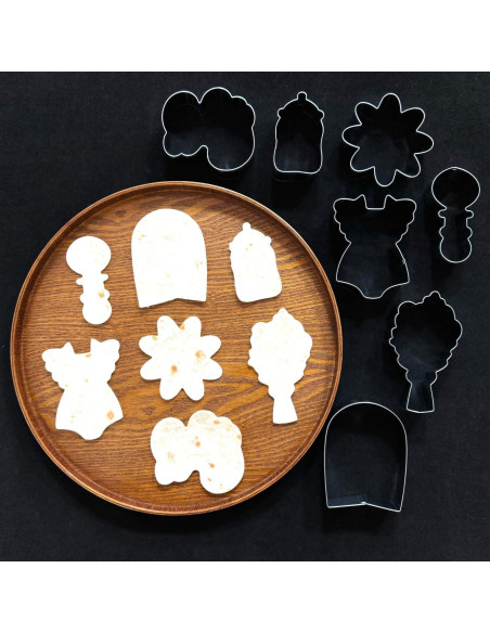 Juego de Cortadores de Galletas Auktosmn Baby Shower Flores - 7 Piezas Acero Inoxidable Juego de Cortadores de Galletas Auktosmn Baby Shower Flores - 7 Piezas Acero Inoxidable
