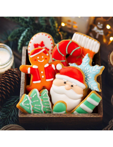 Juego de Cortadores de Galletas de Navidad QtoiKce - 12 Piezas Acero Inoxidable Juego de Cortadores de Galletas de Navidad QtoiKce - 12 Piezas Acero Inoxidable