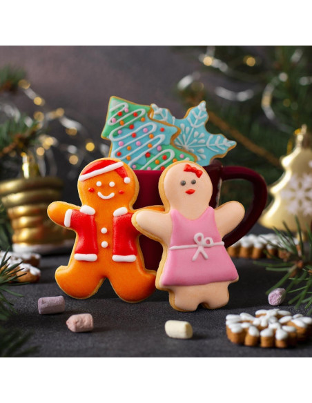 Juego de Cortadores de Galletas de Navidad QtoiKce - 12 Piezas Acero Inoxidable Juego de Cortadores de Galletas de Navidad QtoiKce - 12 Piezas Acero Inoxidable