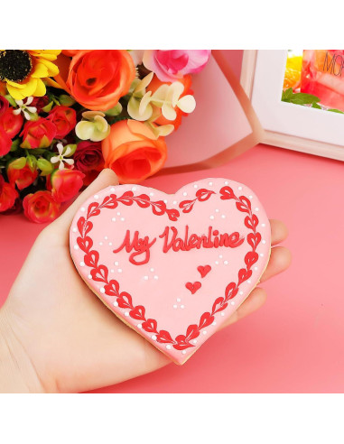 Juego de Cortadores de Galletas Corazón BakingWorld - 5 Piezas