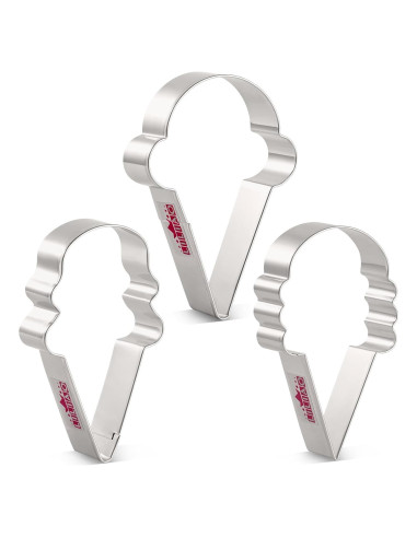 Cortadores de Galletas LILIAO Set 3 Piezas Acero Inoxidable