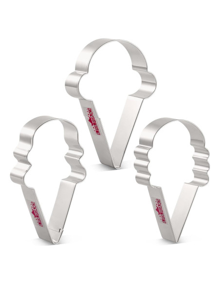 Cortadores de Galletas LILIAO Set 3 Piezas Acero Inoxidable Cortadores de Galletas LILIAO Set 3 Piezas Acero Inoxidable