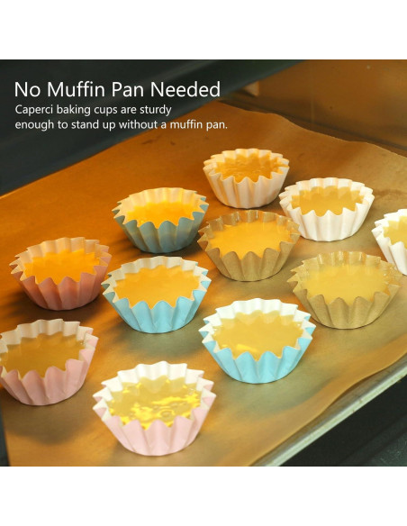 Forros de Mini Cupcake Caperci Blancos 200 Cuentas Resistentes Forros de Mini Cupcake Caperci Blancos 200 Cuentas Resistentes