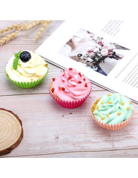 600 Forros de Papel para Cupcakes Hadoife - Colores Vibrantes 600 Forros de Papel para Cupcakes Hadoife - Colores Vibrantes