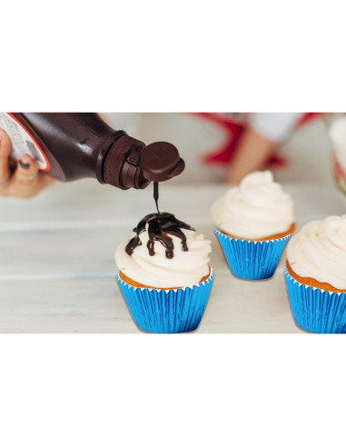 Forros de Cupcake Azul MEETINGU - Paquete de 100, 7 cm