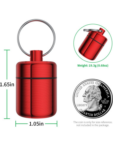 Estuche de Aluminio Urekt para Tapones de Oído - 2 Paquetes