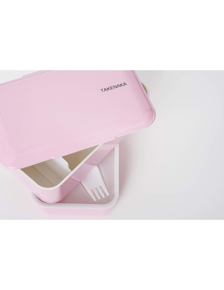 Caja Bento Ecológica TAKENAKA Rosa Caramelo 1155ml Hermética Caja Bento Ecológica TAKENAKA Rosa Caramelo 1155ml Hermética